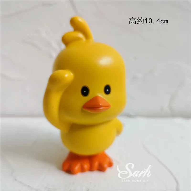 Litter yellow duck A Tiktok поднятие руки желтая утка торт Топпер украшения с днем рождения Детские вечерние украшения для выпечки прекрасные подарки - Цвет: Litter yellow duck A