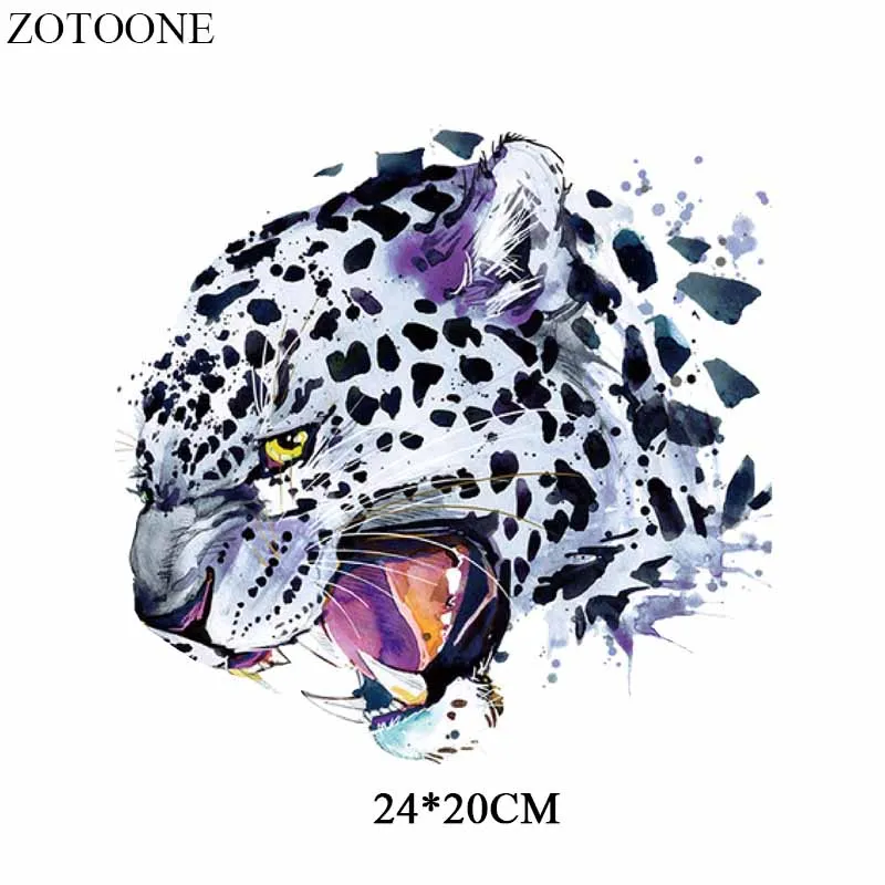 ZOTOONE Iron on Cool нашивки с леопардом для одежды теплопередача виниловые DIY платья