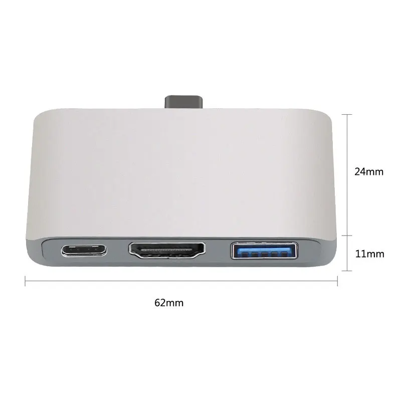 Высокоскоростной USB3.1 Тип C Hub к HDMI-совместимый HDTV адаптер преобразователь с