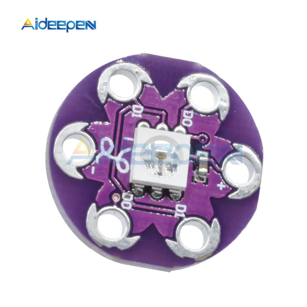 10 шт. LilyPad Пиксельная плата WS2812 модуль светодиодный для Arduino|Детали и аксессуары