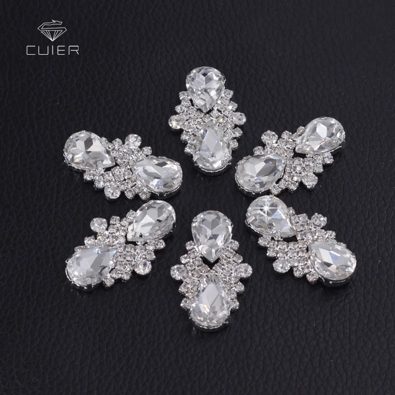 

30pcs/lot good quality rhinestones sewing clothings fabric patches handmade sew on glue on belt hairband accessories wholesale