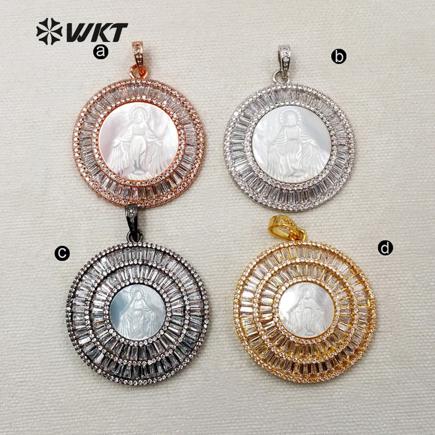 MP064 Классическая Подвеска с микро-каркасом круглая подвеска узором для украшения