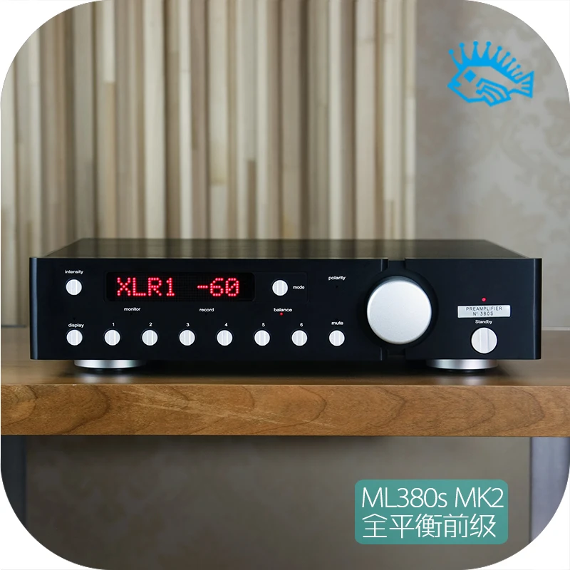 Nobsound роскошный полностью сбалансированный предусилитель Hi-Fi предусилитель XLR Вход светодиодный пульт дистанционного управления см. ML380s