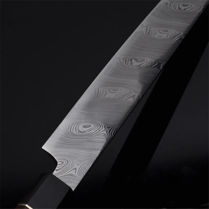 Японский нож Сакай для суши сашими из швейской дамасской стали с порошковым