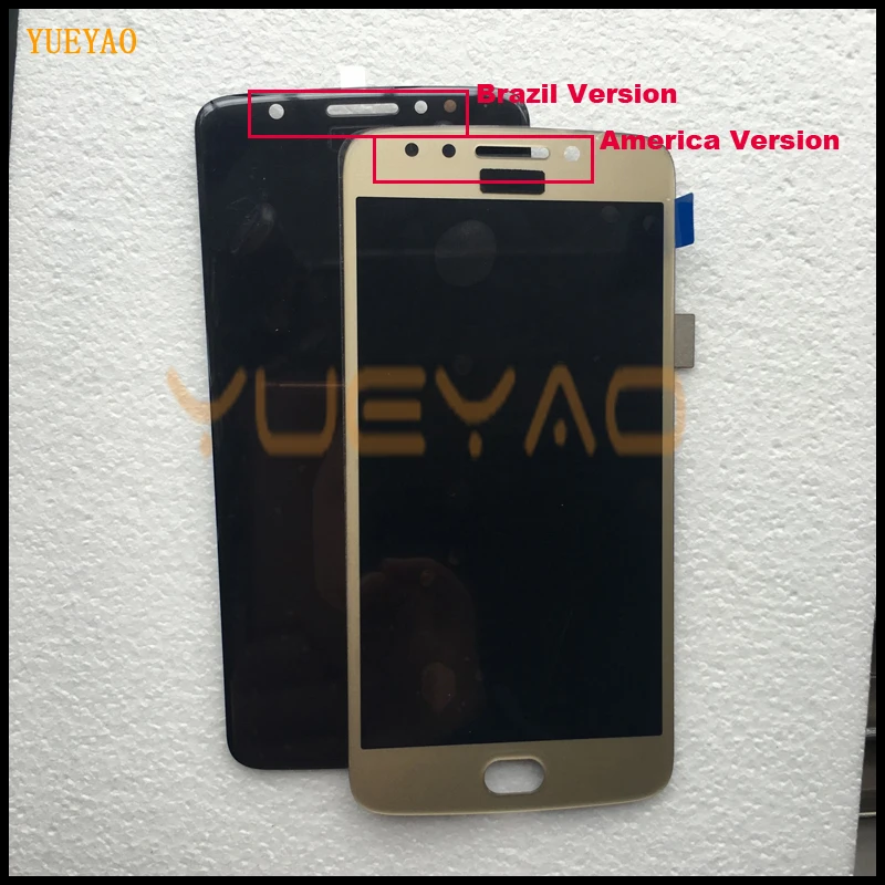 YUEYAO ЖК-дисплей для Motorola Moto E4 XT1763 XT1762 XT1772 ЖК-дисплей сенсорный экран панель с дигитайзером Переднее стекло в сборе