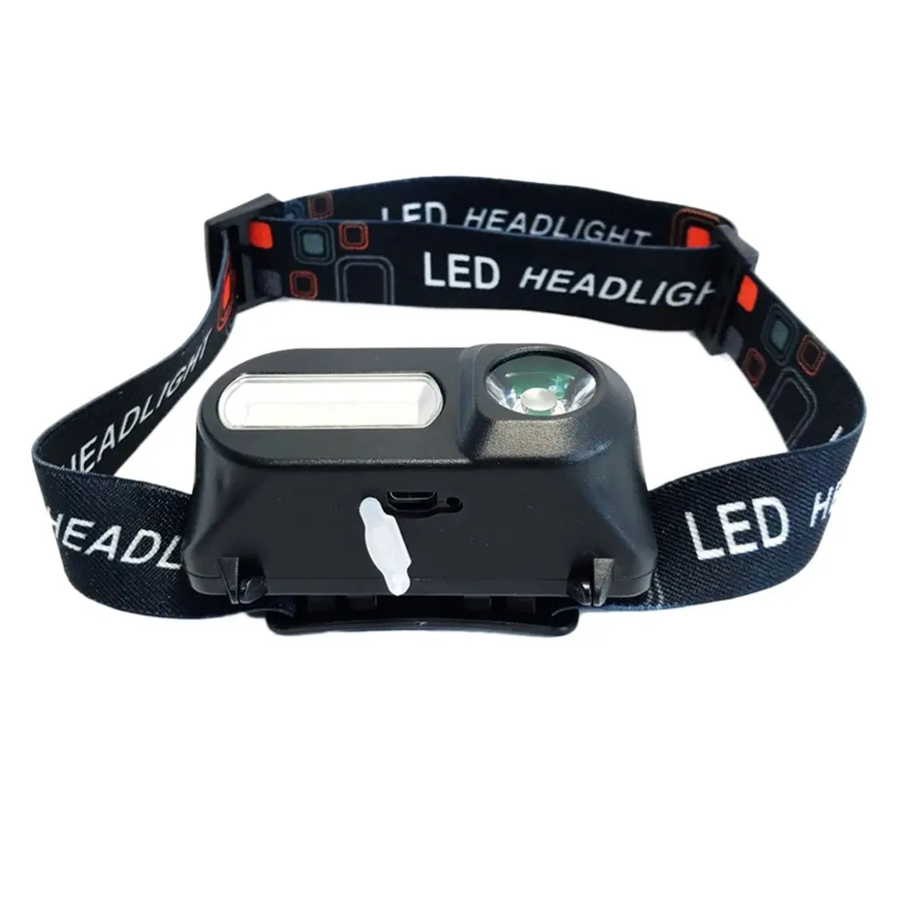 Многофункциональный USB интерфейс заряжающий головной светильник COB наружный