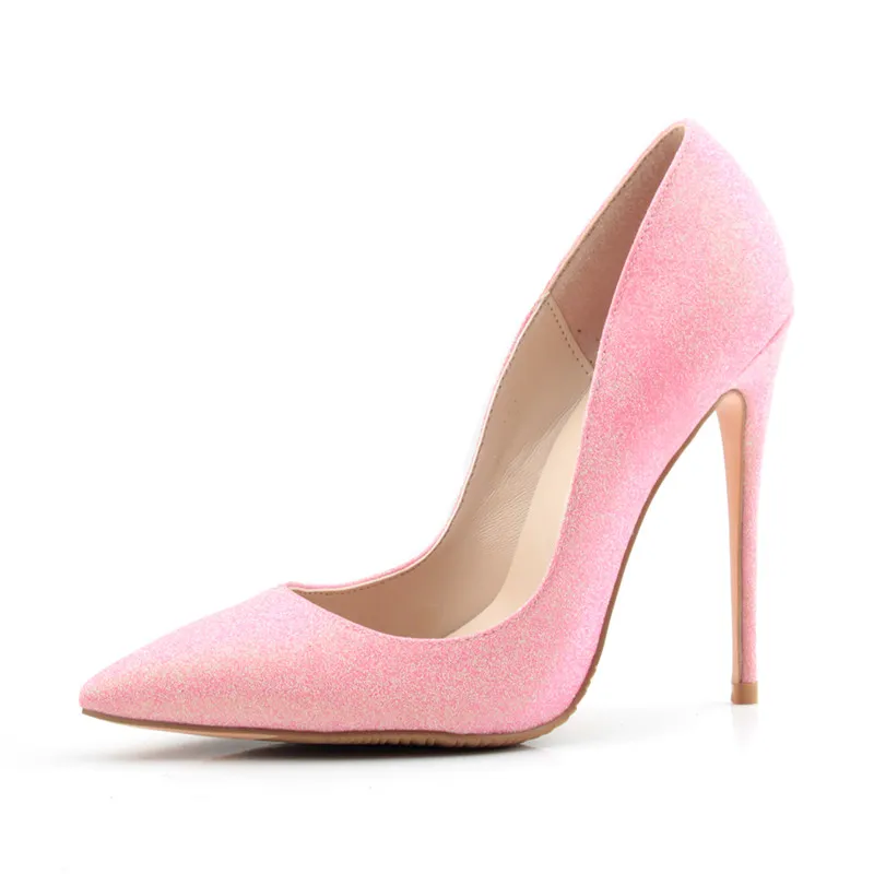 Для женщин Туфли лодочки очень высокий каблук Розовая обувь женские туфли с