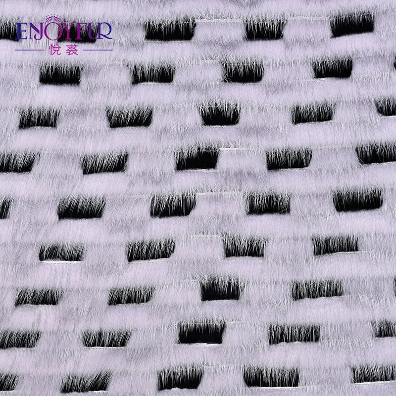 Enjoyfur реального норки Мех кролика рекс Пальто и пуховики лоскутное плотные теплые