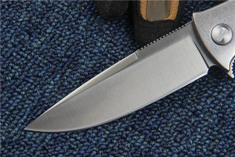Высокое качество 58-60HRC D2 лезвие шлифовальная отделка стальной ручкой складной