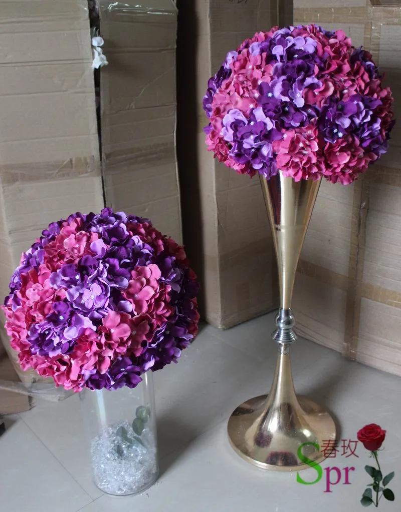 SPR новинка 10 шт./лот фиолетовый свадебный стол искусственный цветочный шар