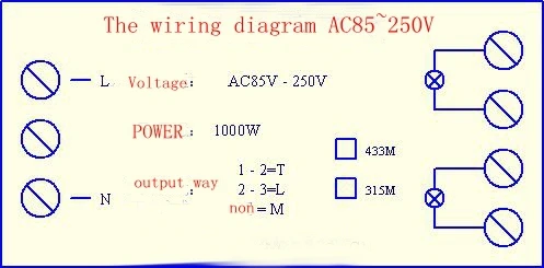 Междугородной 3000 м AC110V 220V 240V 250V 10A 2CH 1000W RF Беспроводной дистанционного Управление