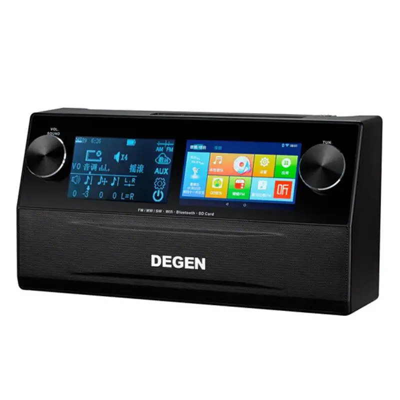 Новинка 2019 супер полнодиапазонное настольное Радио Degen DE1108 мультимедийный