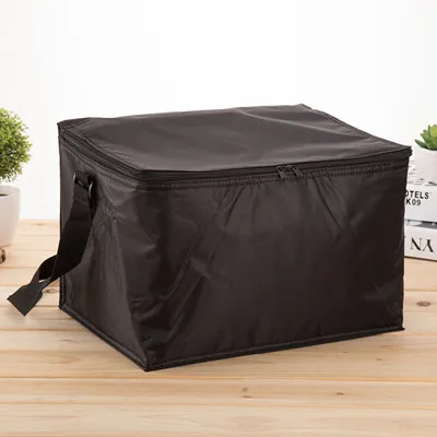 black Laumango 20L одноцветное Термальность кулер сумки очень большой пикник сумка Box поездок барбекю льдом аксессуары поставки продукции - Цвет: black