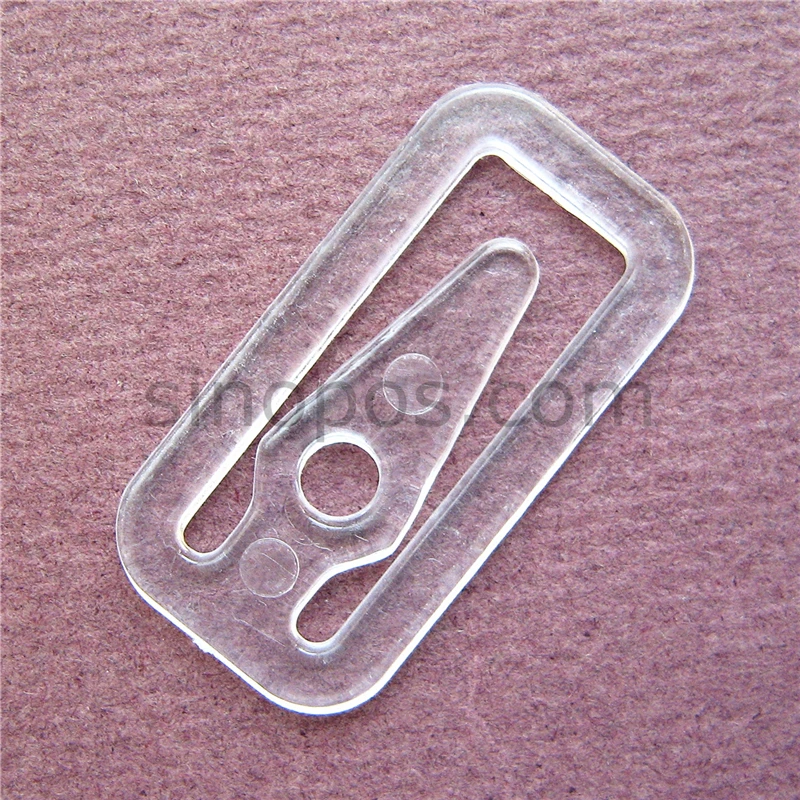 Бесплатная доставка пластиковые зажимы для рубашки квадратное прозрачное белое