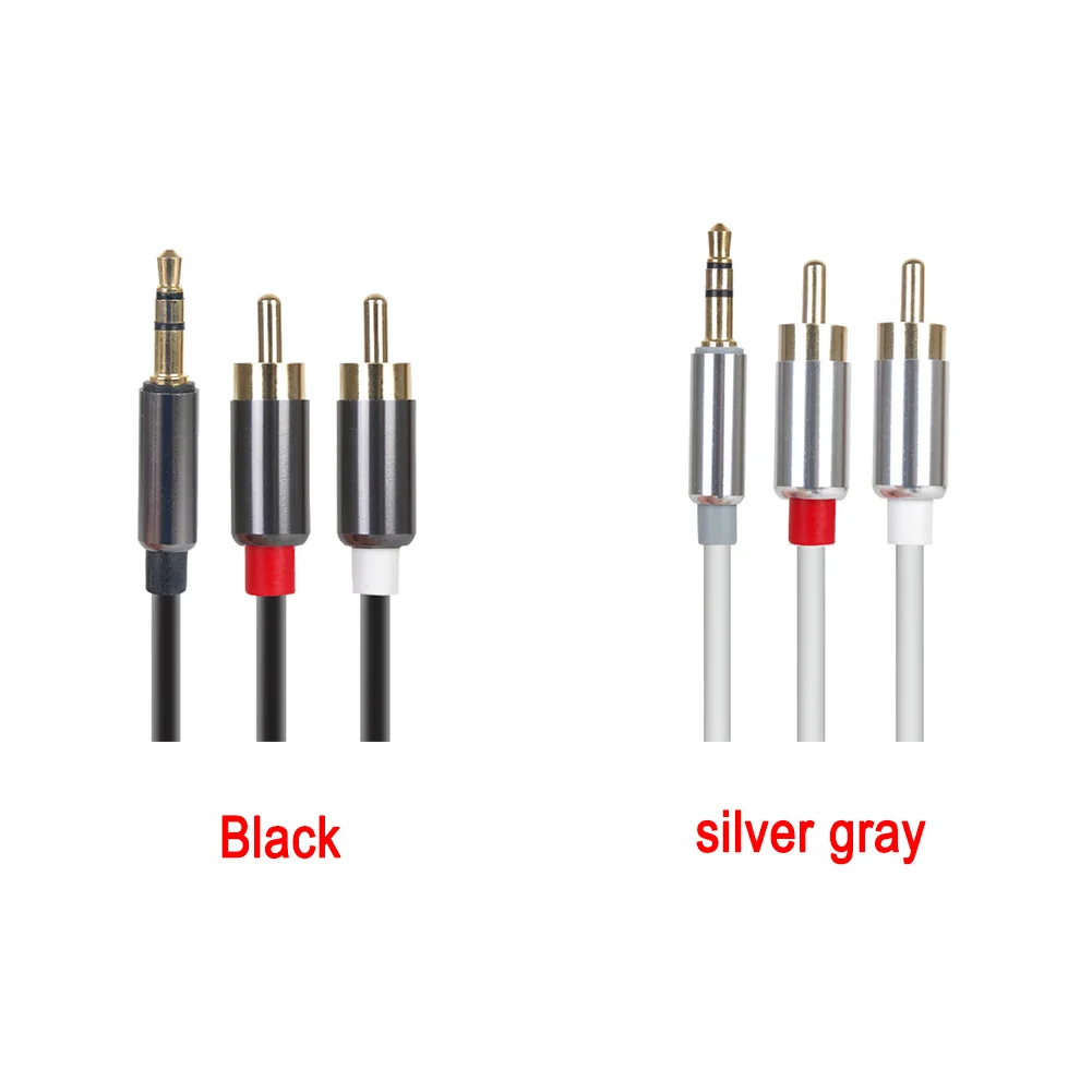 1m 3.5 Male to 2 Audio Cable 3.5mm Copper Speaker Line Stereo | Электроника