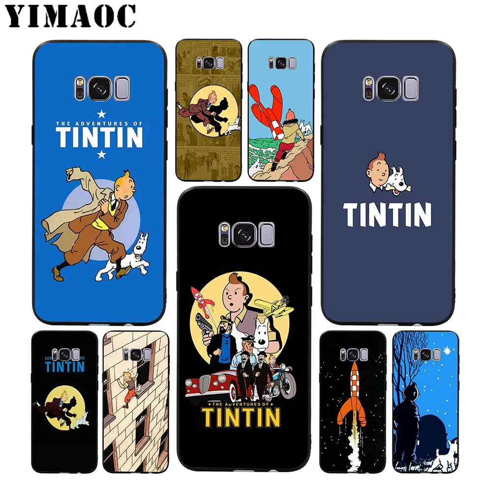 The Adventures of Tintin Soft Case for Samsung Galaxy S10 S10e S9 S8 A6 Plus S7 S6 Edge A7 A5 A3 J6 Note 9 8 |