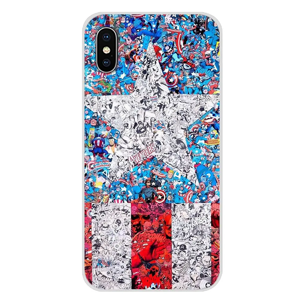 Для Xiaomi Redmi Note 6A MI8 Pro S2 A2 Lite Se MIx 1 Max 2 3 для Oneplus 6T Marvel Comics аксессуары чехлы телефонов -