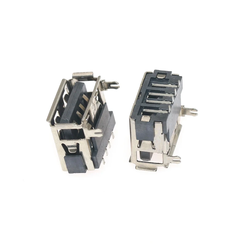 10 шт./партия USB 2,0 Тип A Forefoot 4 Pin 30 в 1.5A USB разъемы Женский Плоский порт разъем хвост розетка электрические клеммы
