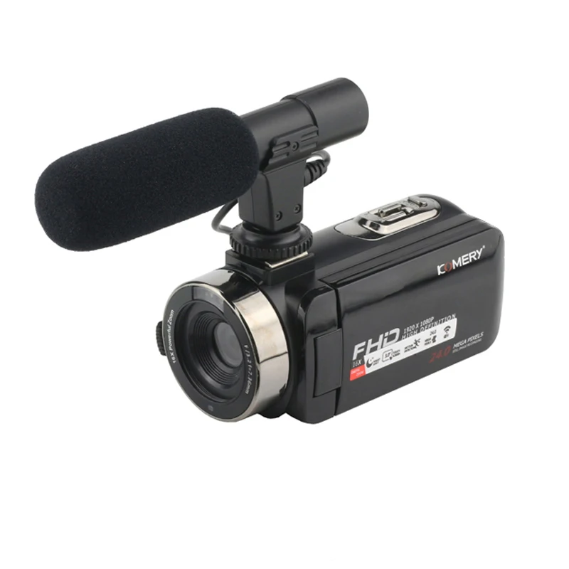 KOMERY Z11 видеокамера 2 7 k 16X цифровой зум 3 0 дюймовый сенсорный экран WIFI 30MP