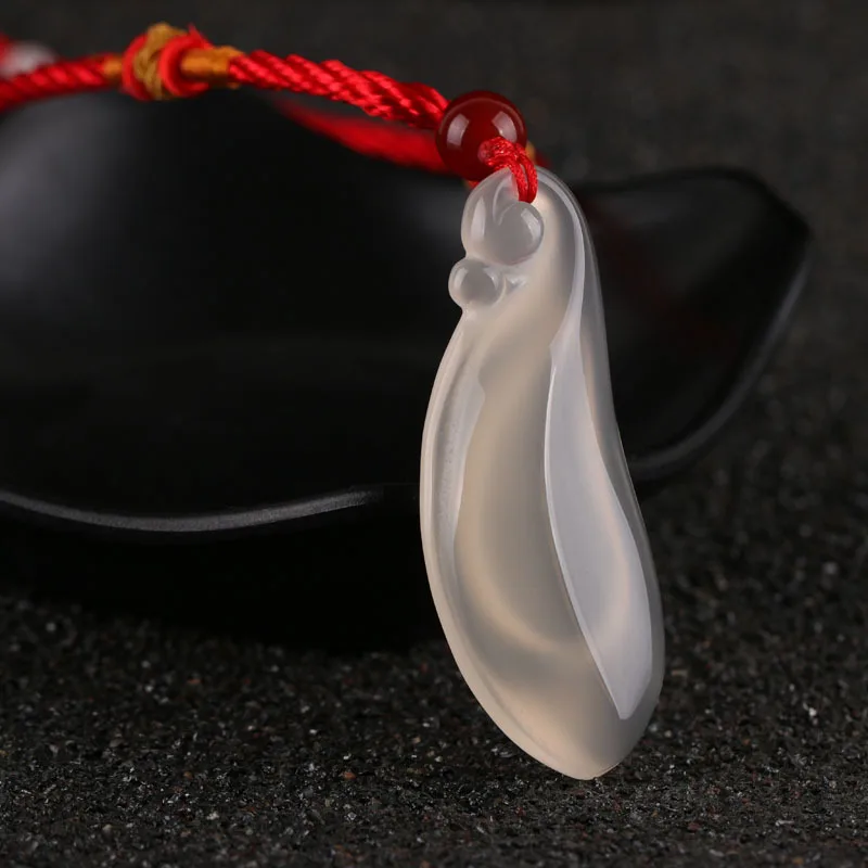 Подвеска из натурального сырого агата Всесезонная нефрита со льдом для мужчин и