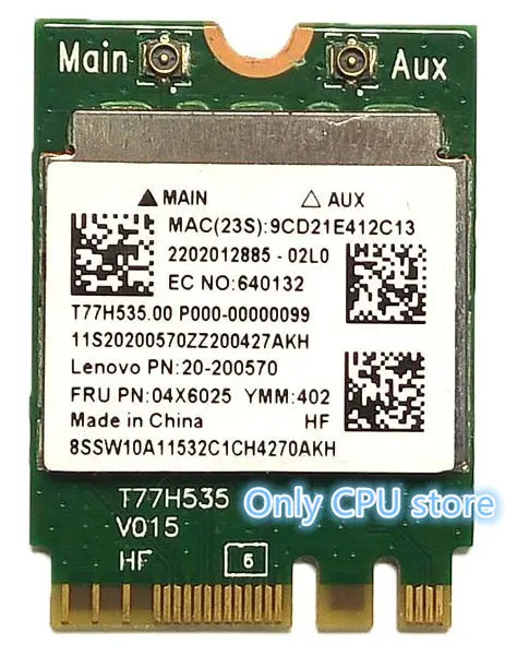 RealTek RTL8723BE NGFF Wlan Wifi BT Bluetooth Карта 802.11n для I B M Lenov o 04X6025 E450 E550 E455 E555 E450C сеть Wlan|Сетевые