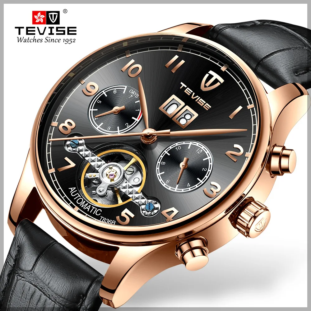 

2022 Top Brand Luxury Men's Watch TEVISE T836B 30m Waterproof Date Clock Men Automatic Mechanical Casual Wrist Watch