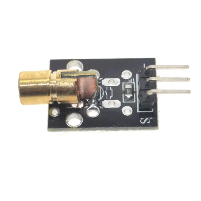 Умная электроника KY-008 3pin 650nm красный лазерный передатчик Dot диод Медная головка модуль для Arduino AVR PIC DIY