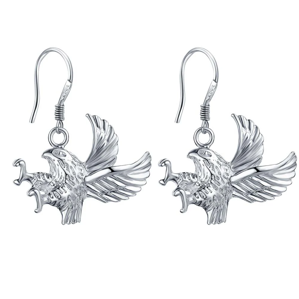 Новое поступление летающий крутой Орлан для детей посеребренные серьги женщин