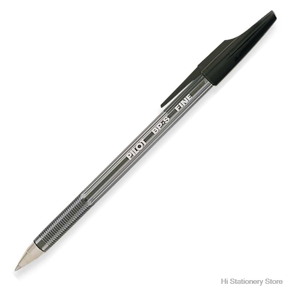 Black 1PC PILOT Baile шариковая ручка Студенческая офисная дятел BP-S-F цветная масляная ручка 0,7 мм прозрачный стержень - Цвет: Black 1PC
