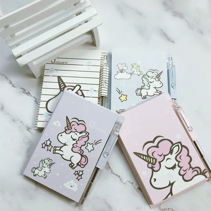 Единорог вечерние ручка блокнот детский душ Свадебные украшения день рождения