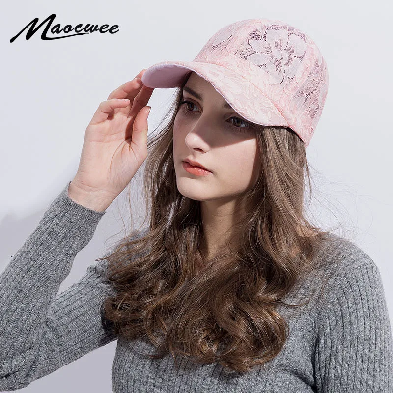 Женская Бейсболка кружевные шляпы от солнца женская летняя кепка Снэпбэк Кепка