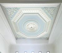 custom made 3d ceiling wallpaper european pattern plaster relief wallpaper for bedroom walls 3d wallpaper for ceiling