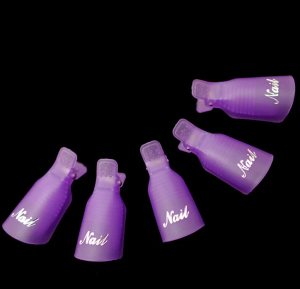 

Free Shipping High Quality 10 Sets Nail Remove Clip Remover Wrap Nail Art Tools for Remove Gel Polish with Cotton