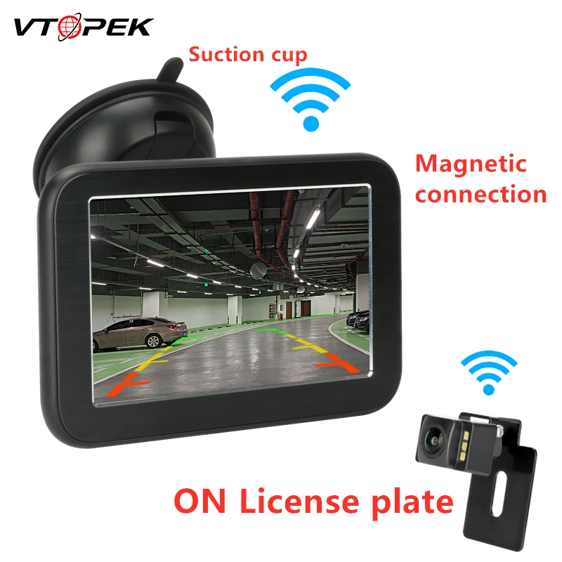 5 дюймов TFT lcd HD цифровой беспроводной автомобильный монитор дисплей камера s Обратная камера парковочная система для автомобиля заднего вида Мониторы NTSC PAL