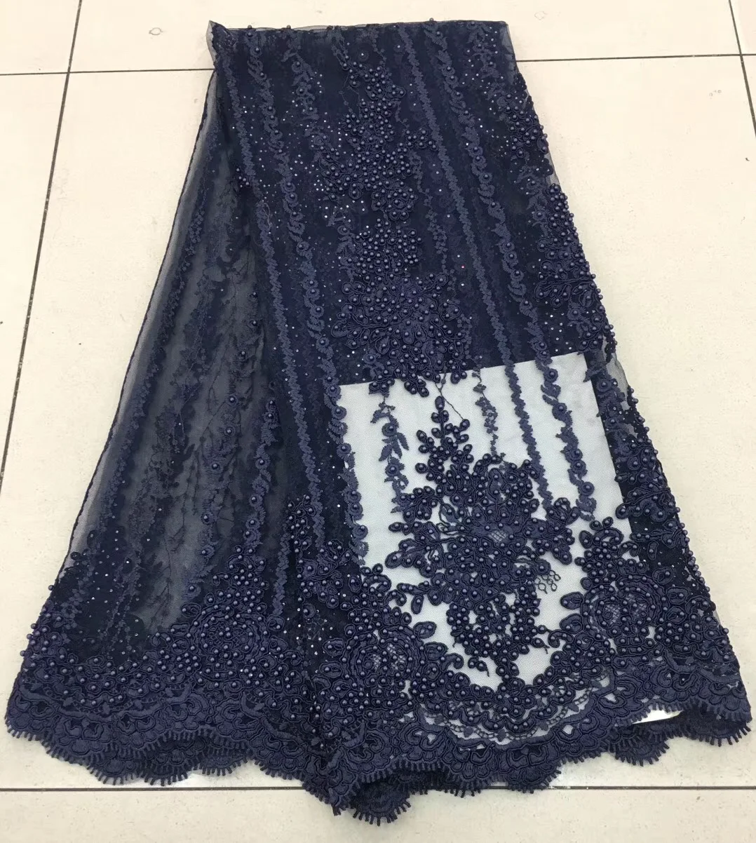 Темно-фиолетовая африканская Тюлевая кружевная ткань высокое качество лучший