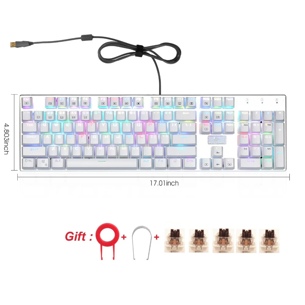 Механическая игровая клавиатура Eagle светодиодный RGB экран с подсветкой