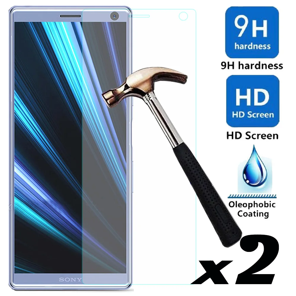 2 шт Закаленное стекло протектор экрана для sony Xperia 10/Plus взрывозащищенные против царапин пленки для sony Xperia 10 10 Plus