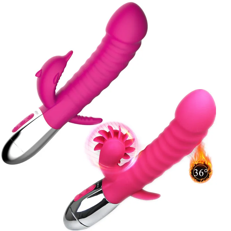 Электрические вибраторы с двойной головкой силиконовые кроликом Стимулятор