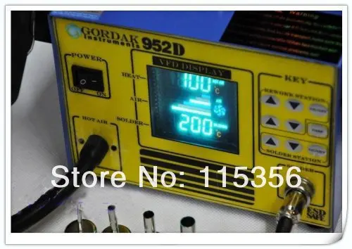 Бесплатная доставка стандартный цифровой дисплей 2 в 1 станция для распайки