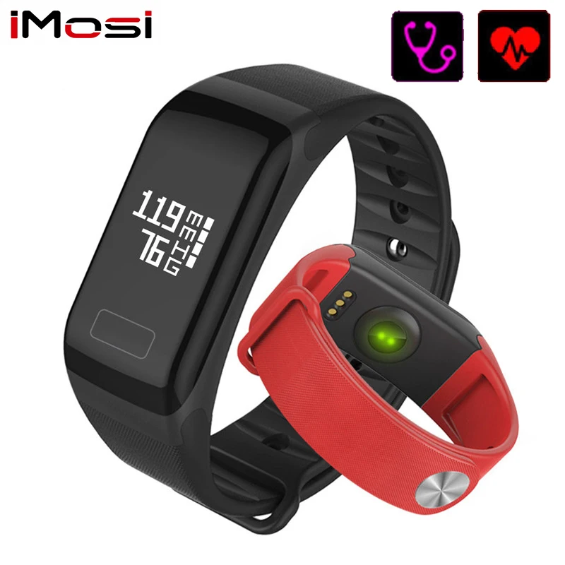 Imosi фитнес трекер Браслет монитор сердечного ритма умный F1 Smartbracelet кровяное