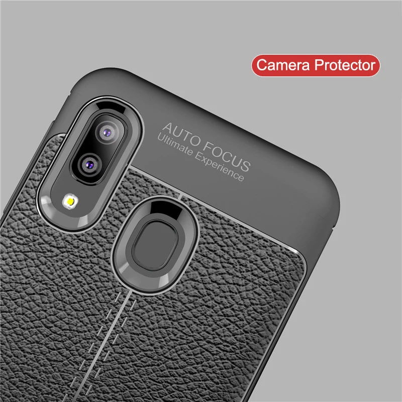 Чехол для Samsung Galaxy A20e силиконовый нескользящий защитный противоударный мягкий