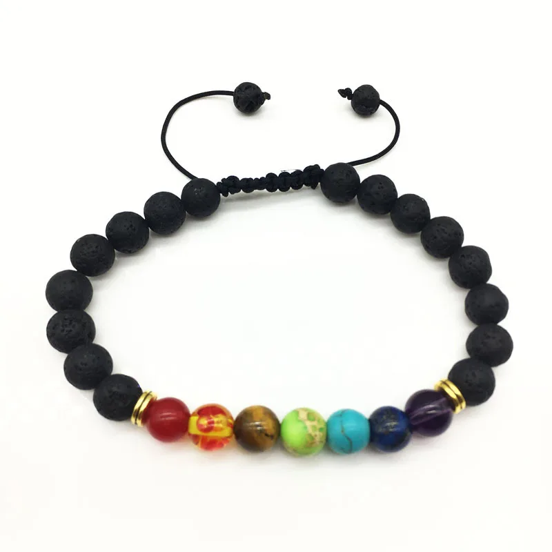 7 Чакра эфирное масло диффузор браслет|essential oil diffuser bracelet|diffuser braceletoil bracelet |