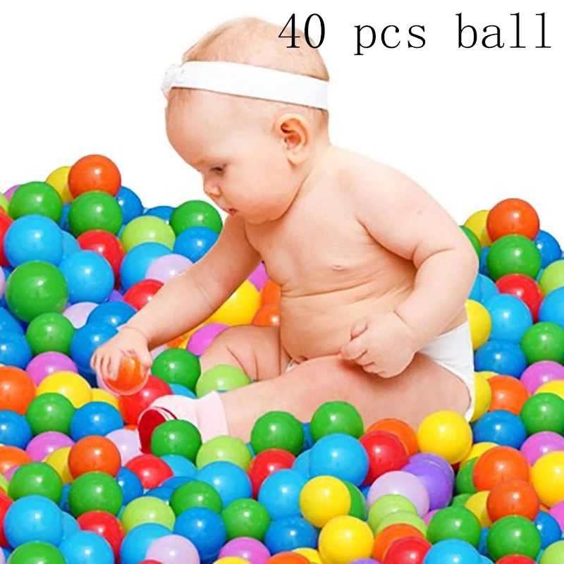 40 pcs ball Детская палатка для детей вигвама домик для палатки детская игровая палатка Солнцезащитная пляжная Защита от солнца плавательный бассейн мяч палатка для ванной - Цвет: 40 pcs ball