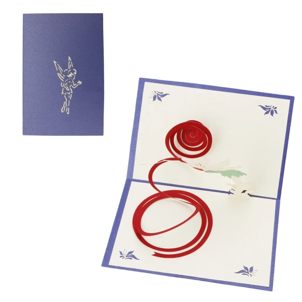 3D всплывающая открытка волшебная сказочная на день рождения Хэллоуин Детский