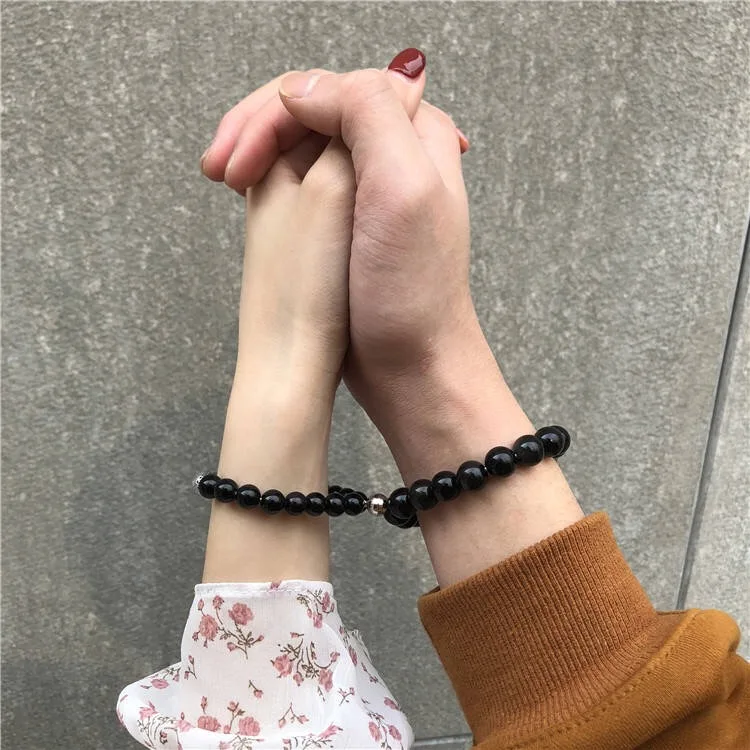 Couple magnetic force/Bracelet/beads/2019/natural stone/distance/bracelets for women men jewelry customized lover romantic gifts | Украшения