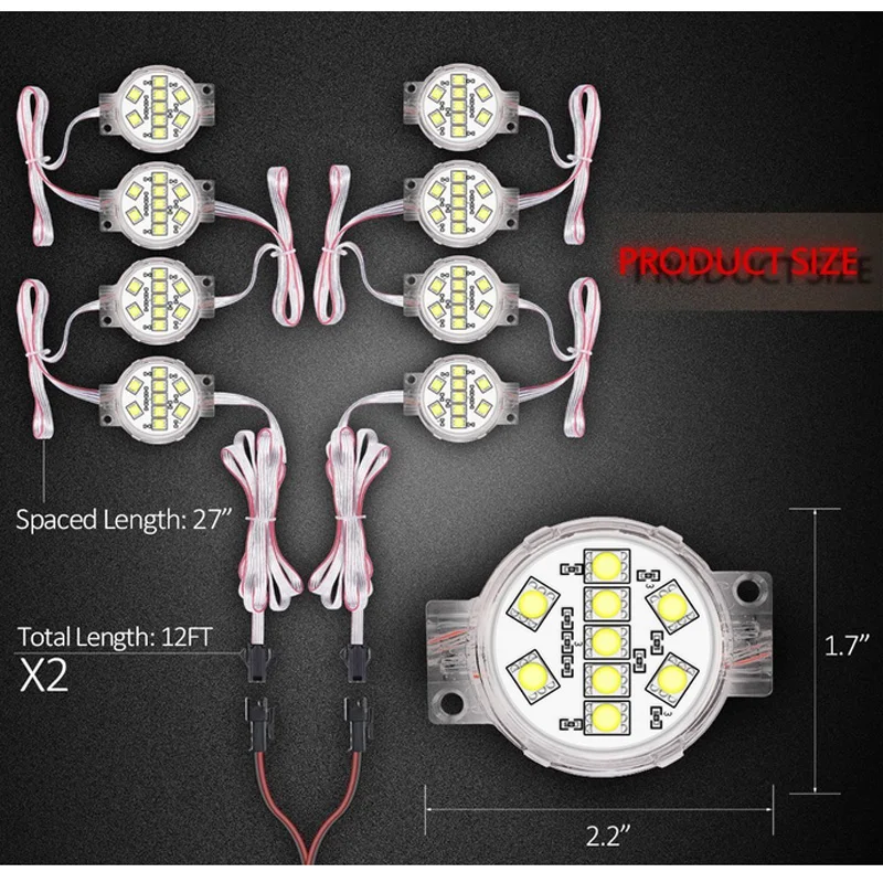 Homeyard 8 шт. водонепроницаемый точечный светодиодный светильник походный тент с