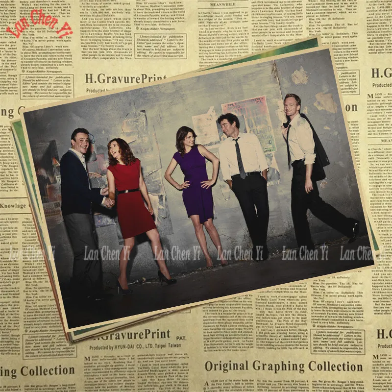 Постеры из крафт-бумаги Как я встретил твою моту настенные постеры для дома и