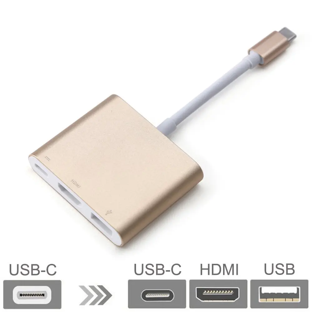 Тип-c цифровой av-адаптер Multi Порты и разъёмы адаптер USB 3,1 USB-C HDMI 4 К Тип-C зарядки Порты и разъёмы для Macbook samsung S9 8 S9+ Примечание 8