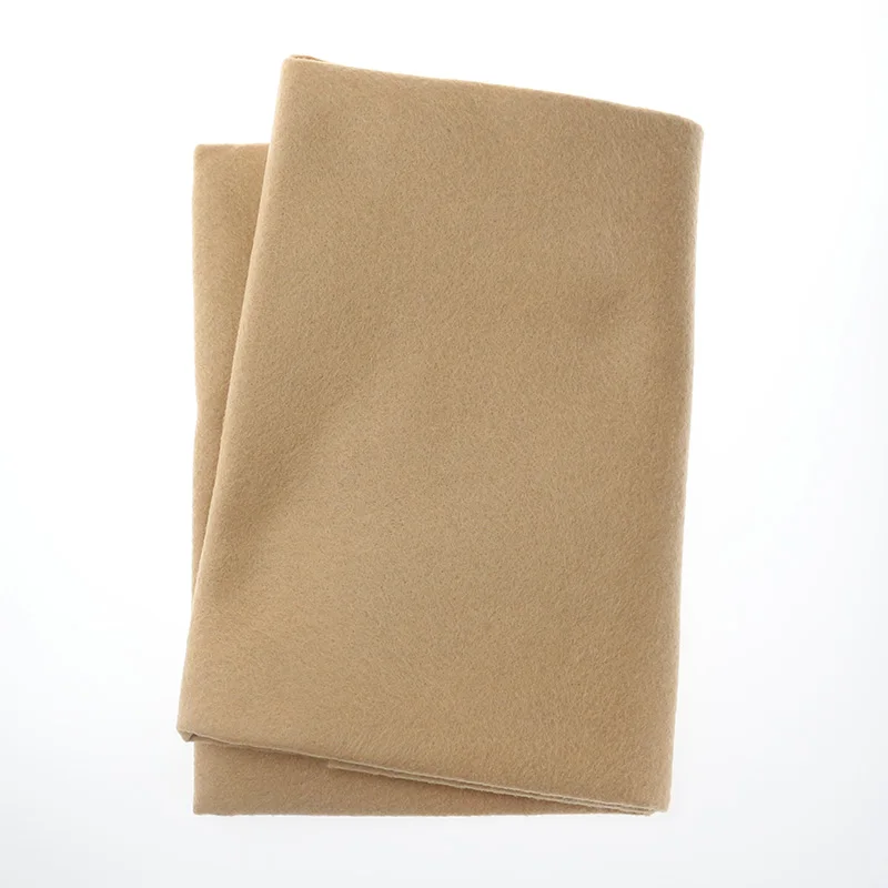 Khaki 90x92 см мягкая фетровая ткань чистый цвет нетканые DIY Швейные игрушки, ремесла куклы для новогоднего украшения дома 1,5 мм толстый фетр 1 лист - Цвет: Khaki