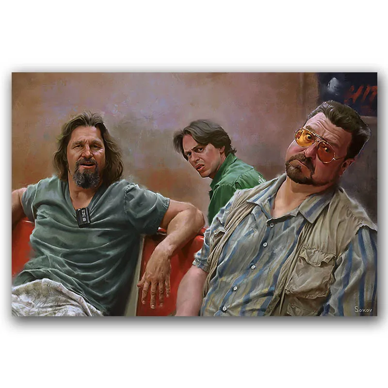 Большой Lebowski классический фильм плакат стены Искусство Печать холст живопись 30x45 60x90 см декоративная картина обои декор для спальни